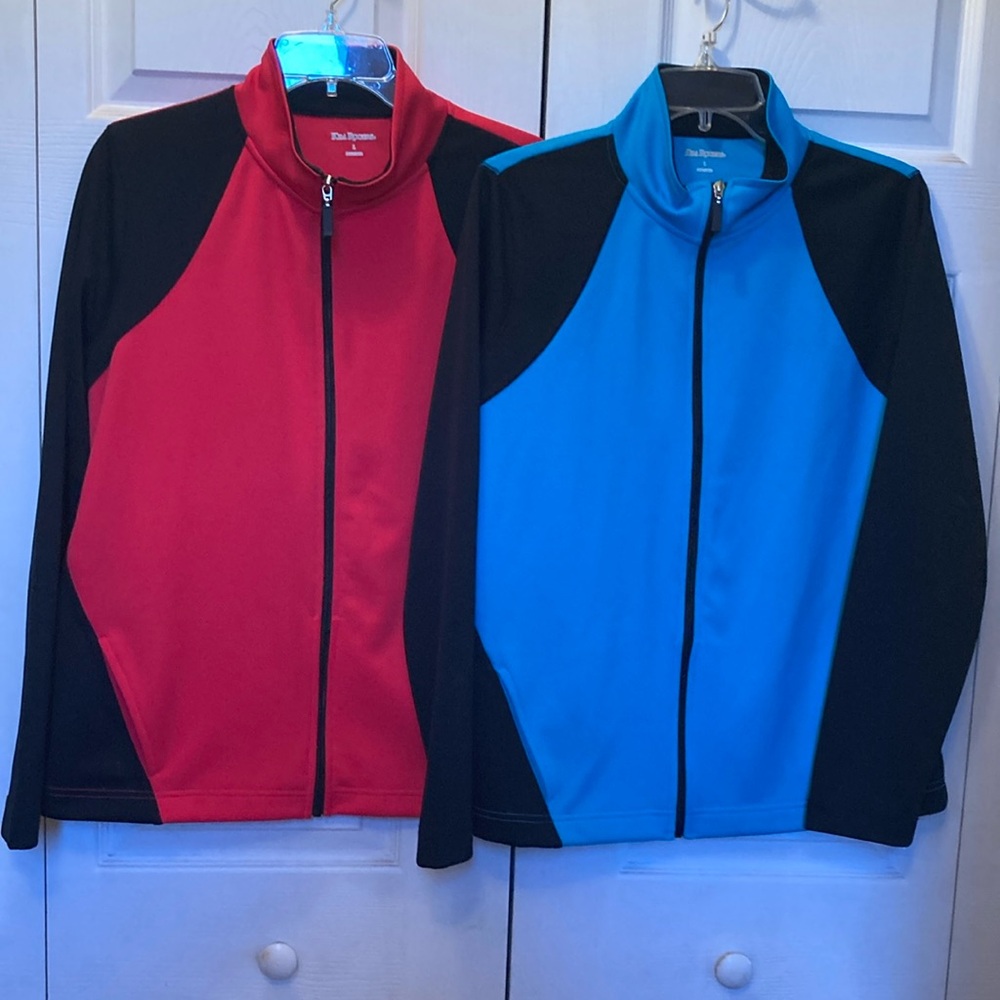 2 Kim Rogers warm up jackets both size L